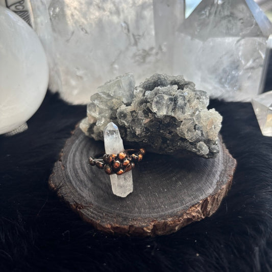 Clear Quartz Adj Ring