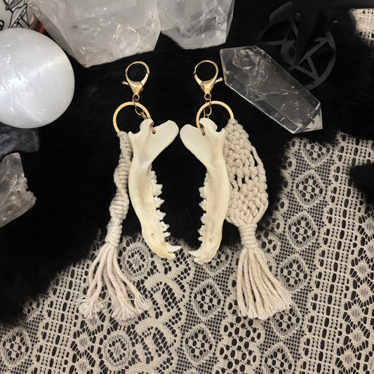 Fox Jaw Macrame Keychains